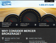 Tablet Screenshot of mercerbrokerage.com